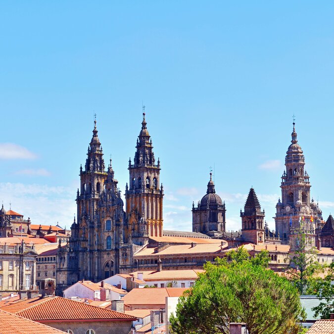 Grosse Kathedrale von Santiago de Compostela