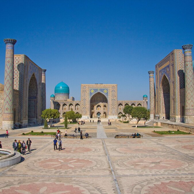 Der Registan in Samarkand, Usbekistan