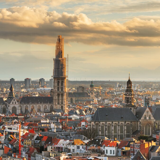 Antwerpen von oben | © Shutterstock 2065956191