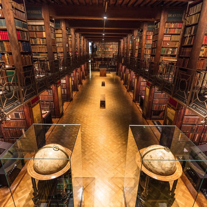 Der Nottebohm-Saal in Kulturerbe-Bibliothek Hendrik Conscience in Antwerpen | © Piet De Kersgieter