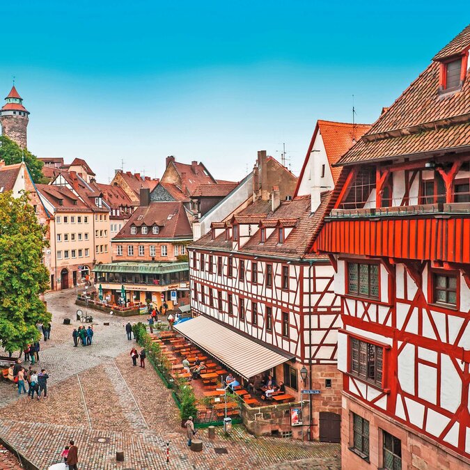 Stadtbild Nürnbergs von der Stadtmauer | © Shutterstock 219549259