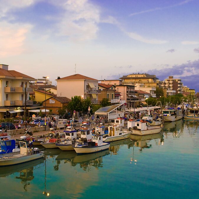 Igea Marina Bellaria bei Sonnenuntergang | © Shutterstock 78236737
