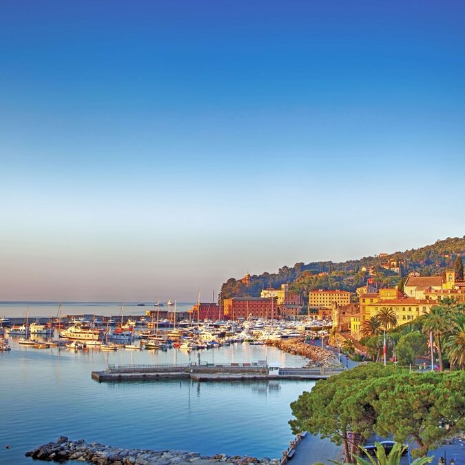 Santa Margherita Ligure bei Sonnenuntergang | © Shutterstock 205781722